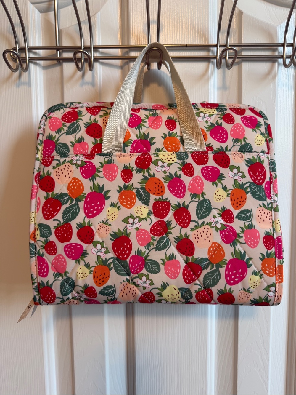 Vera Bradley bushels of berries essential hanging toiletry bag